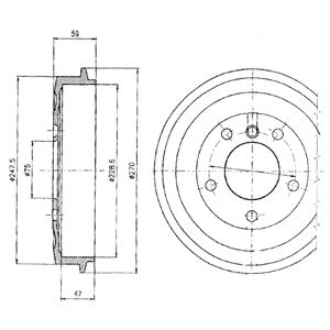 Слика на Сопирачки барабан DELPHI BF275