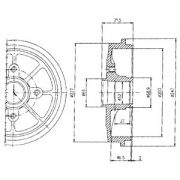 Слика 1 на Сопирачки барабан DELPHI BF392