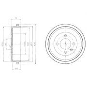 Слика 1 на Сопирачки барабан DELPHI BF410