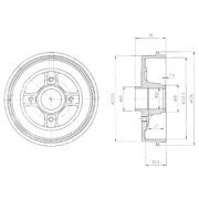 Слика 1 на Сопирачки барабан DELPHI BF427