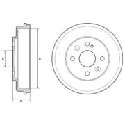 Слика 1 на Сопирачки барабан DELPHI BF542