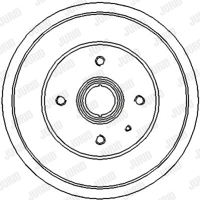 Слика на Сопирачки барабан JURID 329023J за Alfa Romeo 33 (905) Sedan 1.7 i.e. (905.A3D) - 105 коњи бензин
