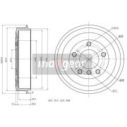 Слика 1 $на Сопирачки барабан MAXGEAR 19-0828