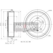 Слика 2 на Сопирачки барабан MAXGEAR 19-0849