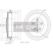 Слика 2 на Сопирачки барабан MAXGEAR 19-0850