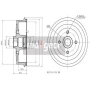 Слика 1 $на Сопирачки барабан MAXGEAR 19-1037