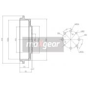 Слика 1 на Сопирачки барабан MAXGEAR 19-1361