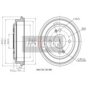 Слика 1 на Сопирачки барабан MAXGEAR 19-3198