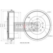 Слика 1 на Сопирачки барабан MAXGEAR 19-3205