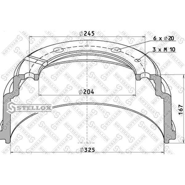 Слика на Сопирачки барабан STELLOX 85-00006-SX