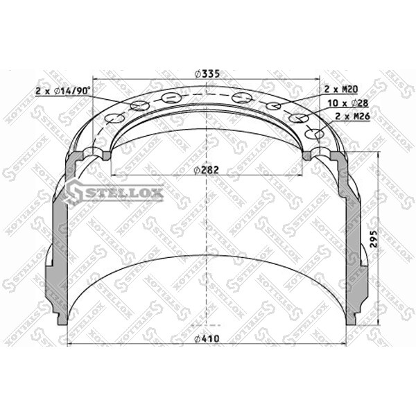 Слика на Сопирачки барабан STELLOX 85-00079-SX