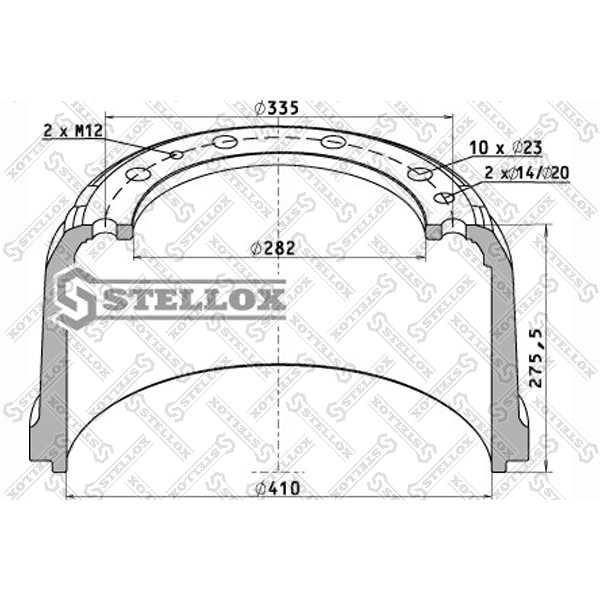 Слика на Сопирачки барабан STELLOX 85-00177-SX