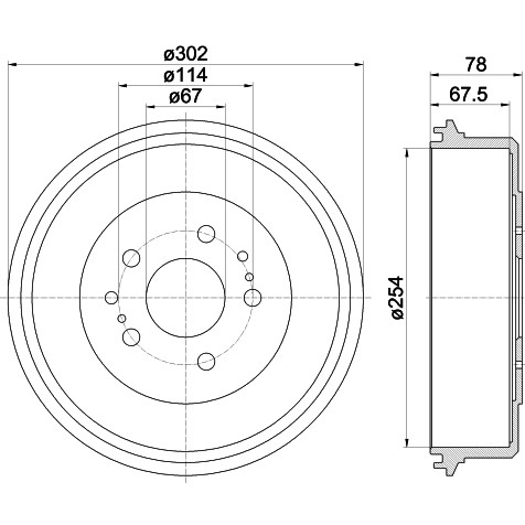 Слика на Сопирачки барабан TEXTAR 94018300 за VW Taro 1.8 - 83 коњи бензин