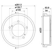 Слика 1 на Сопирачки барабан TEXTAR 94037800