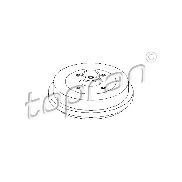 Слика на Сопирачки барабан TOPRAN 103 058 за Skoda Felicia Fun (797) 1.9 D - 64 коњи дизел