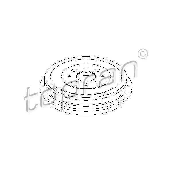 Слика на Сопирачки барабан TOPRAN 207 657