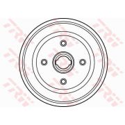 Слика 2 на Сопирачки барабан TRW DB4006