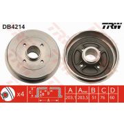 Слика 1 на Сопирачки барабан TRW DB4214