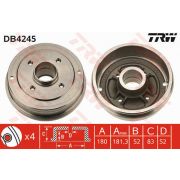 Слика 1 на Сопирачки барабан TRW DB4245