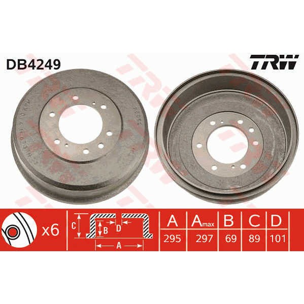 Слика на Сопирачки барабан TRW DB4249