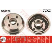 Слика 1 на Сопирачки барабан TRW DB4276