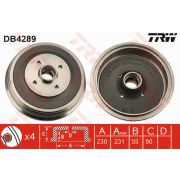 Слика 1 на Сопирачки барабан TRW DB4289