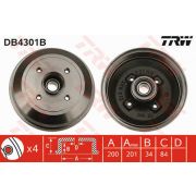 Слика 1 на Сопирачки барабан TRW DB4301B