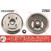 Слика 1 на Сопирачки барабан TRW DB4308MR