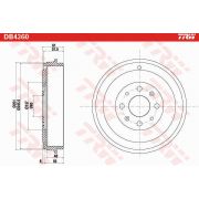 Слика 2 на Сопирачки барабан TRW DB4360