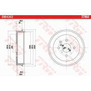 Слика 2 $на Сопирачки барабан TRW DB4362