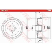 Слика 2 на Сопирачки барабан TRW DB4363