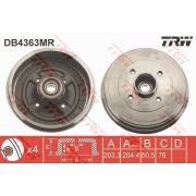 Слика 1 на Сопирачки барабан TRW DB4363MR