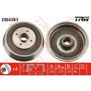 Слика 1 на Сопирачки барабан TRW DB4383