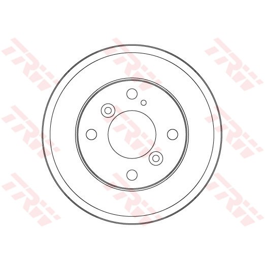 Слика на Сопирачки барабан TRW DB4553 за Ford Fiesta 6 1.4 TDCi - 68 коњи дизел