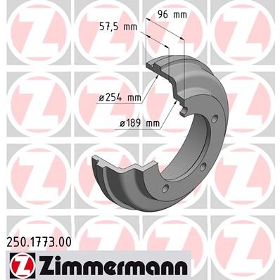 Слика на Сопирачки барабан ZIMMERMANN 250.1773.00