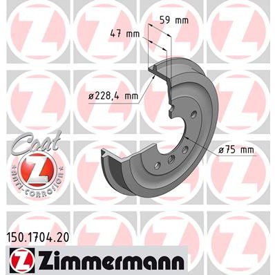 Слика на Сопирачки барабан ZIMMERMANN COAT Z 150.1704.20