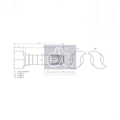 Слика на Спирачен вал DT Spare Parts 4.64840