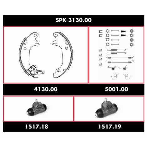 Слика на Спирачен комплект, барабанни спирачки REMSA Super Precision Kit SPK 3130.00