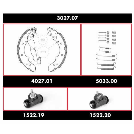 Слика на Спирачен комплект, барабанни спирачки ROADHOUSE Precision Kit 3027.07