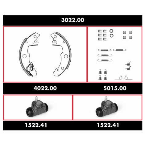 Слика на Спирачен комплект, барабанни спирачки ROADHOUSE Super Precision Kit SPK 3022.00