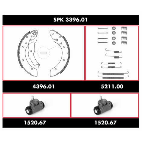 Слика на Спирачен комплект, барабанни спирачки ROADHOUSE Super Precision Kit SPK 3396.01