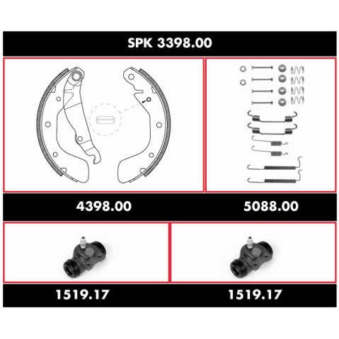 Слика на Спирачен комплект, барабанни спирачки ROADHOUSE Super Precision Kit SPK 3398.00