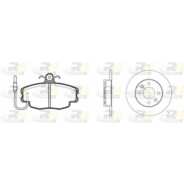 Слика на спирачен комплект, дискови спирачки ROADHOUSE Dual Kit 8141.00 за Renault Super 5 (BC40) 1.2 (B/C40F) - 55 коњи бензин