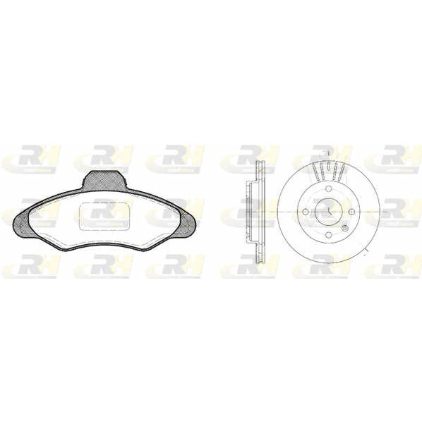 Слика на спирачен комплект, дискови спирачки ROADHOUSE Dual Kit 8331.00 за Ford Escort 7 (gal,aal,abl) 1.8 16V - 115 коњи бензин