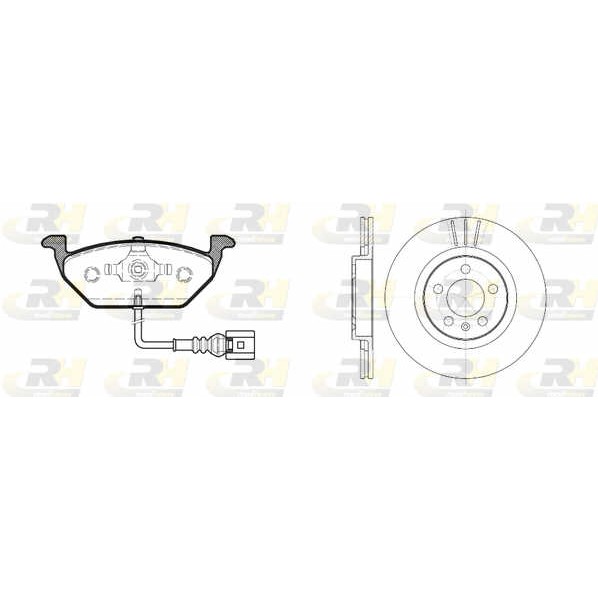 Слика на спирачен комплект, дискови спирачки ROADHOUSE Dual Kit 8633.01 за VW Jetta 4 Estate (1J6) 1.9 TDI - 110 коњи дизел