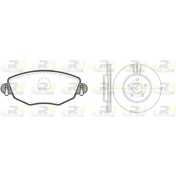 Слика на спирачен комплект, дискови спирачки ROADHOUSE Dual Kit 8776.00 за Ford Mondeo 3 Clipper (BWY) 2.5 V6 24V - 170 коњи бензин