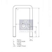 Слика 1 на спона за пружина DT Spare Parts 2.62559