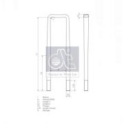 Слика 1 на спона за пружина DT Spare Parts 2.62561