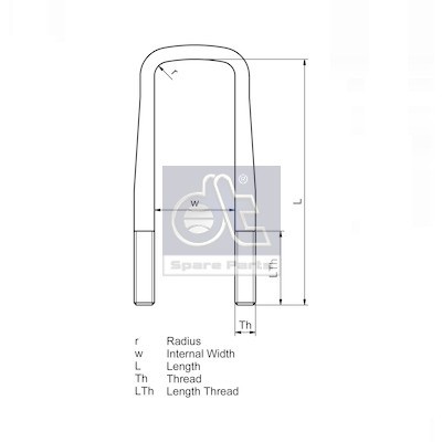 Слика на Спона за пружина DT Spare Parts 3.66107