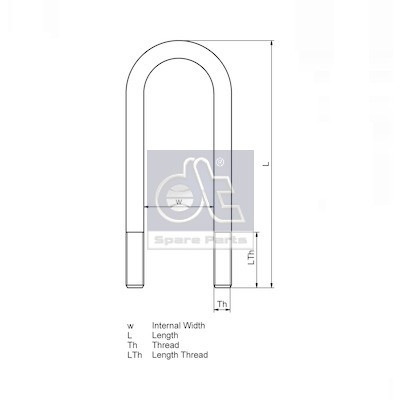 Слика на Спона за пружина DT Spare Parts 4.40501